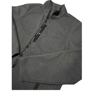 LL‎ Bean Mens Fleece Sweater Zip Jacket Sz L Tall Gray 293888